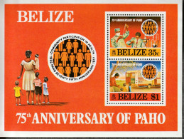 Delcampe - BELIZE - BLOC  N°3 ** (1977) Santé - Belize (1973-...)
