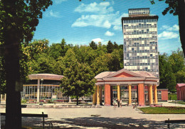 Delcampe - ROGAŠKA SLATINA,TEMPEL PAVILION, GRAND HOTEL ROGAŠKA, HIGH-RISE BUILDING, COLUMNS, SPA PARK, BENCHES, POSTCARD, SLOVENIA - Slovenia