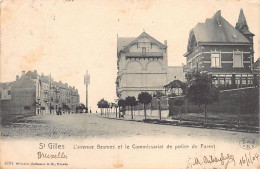 Delcampe - Belgique - SAINT-GILLES (Brux.-Cap.) L'avenue Bemes Et Le Commissariat De Police De Forest - St-Gilles - St-Gillis