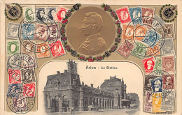 Delcampe - Belgique - ARLON (Lux.) La Station - Carte Philatélique - Arlon