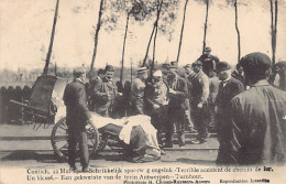 Delcampe - België - KONTICH (Ant.) Schrikkelijk Spoorweg Ongeluk - Een Gekwestste Van De Trein Antwerpen-Turnhout - 21 Mei 1908 - Kontich
