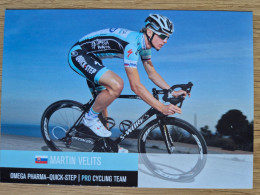 Delcampe - Card Martin Velits - Team Omega Pharma-Quick Step - 2012 - Cycling - Cyclisme - Ciclismo - Wielrennen - Radsport