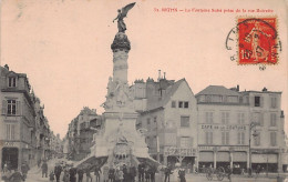 Delcampe - Carte Postale 51. Reims La Fontaine Subé Et Comptoir De La Comète Rue Drouet-d'Erlon    Très Beau Plan - Reims