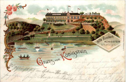 Delcampe - Gruss Aus Königstein Bei Hattingen - Litho - Hattingen