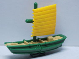 Delcampe - KINDER BATEAU+BPZ+AUTOCOLLANT - Steckfiguren