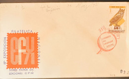 Delcampe - CMI) 1971. URUGUAY. OWL ORNITHOLOGICAL ILLUSTRATION ON A 1 PESO STAMP. FDC. DOMESTIC MAIL. XF - Uruguay