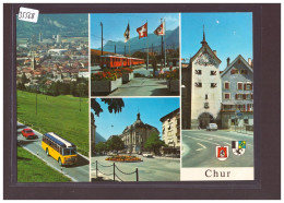 Delcampe - GRÖSSE 10x15cm - CHUR - COIRE - POSTAUTO - AUTOCAR POSTAL - TB - Chur