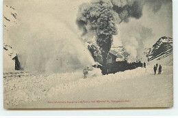 Delcampe - Norvège - Den Roterende Sneplog I. Arbeide Ved Myrdal St Bergensbarnen - Norwegen