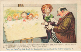 Delcampe - Illustrateur - Mich - 7024 A Travers L'humour - La Disposition Du Tableau De Ma Petite Famille Est Très Bien - Mich
