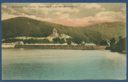 Delcampe - Waldecker Talsperre Sperrmauer V. Der Wasserseite, Gelaufen Marke Fehlt (AK3355) - Waldeck