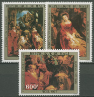 Delcampe - Mali 1977 Weihnachten Gemälde Von Rubens 612/14 Postfrisch - Mali (1959-...)