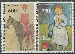 Delcampe - Mali 1981 Pablo Picasso Harlekin Zu Pferd 876/77 Postfrisch - Mali (1959-...)