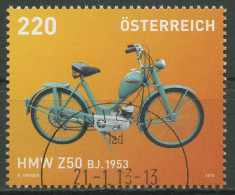 Delcampe - Österreich 2013 Motorräder Halleiner Motorradwerke HMW Z50 3047 Gestempelt - Usados
