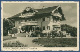 Delcampe - Kurheim Alpenpark Bad Wiessee Am Tegernsee, Gelaufen 1951 (AK3385) - Bad Wiessee