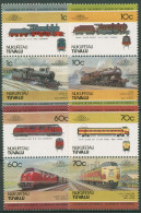 Delcampe - Tuvalu-Nukufetau 1985 Eisenbahn Lokomotiven 31/38 ZD Postfrisch - Tuvalu