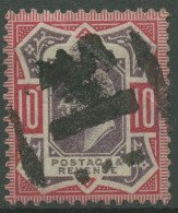 Delcampe - Großbritannien 1902 Köng Edward VII. 10 Pence, 113 Gestempelt, Kl. Fehler - Usados