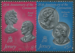 Delcampe - Jersey 1978 Königin Elisabeth II. Stempel 185/86 Gestempelt - Jersey
