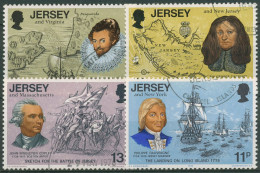 Delcampe - Jersey 1976 Unabhängigkeit Amerikas Seefahrer 149/52 Gestempelt - Jersey