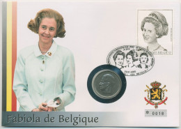 Delcampe - Belgien 2000 Königin Fabiola Numisbrief 10 Francs (N68) - 10 Francs