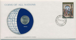 Delcampe - Griechenland 1978 Weltkugel Aritoteles Numisbrief 5 Drachmen (N119) - Grèce