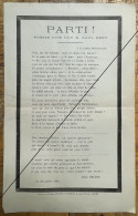 Delcampe - 1886 Poésie Discours Du Ministre Paul Bert Au Havre - Henri Brière Parti ! - Programmes