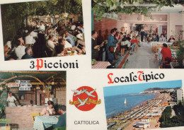 Delcampe - Italia Cattolica Ristoranti E Spiaggia Adriatica Affrancata #SAR780 - Autres & Non Classés