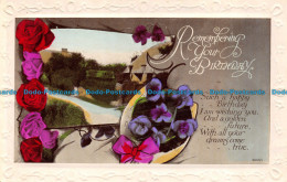 Delcampe - R160002 Greetings. Remembering Your Birthday. W. B. L. RP - Welt