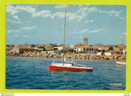 Delcampe - 34 MEZE N°157 06 Belle Vue Générale Au Fond La Chapelle Des Pénitents Voilier VOIR DOS En 1973 - Mèze