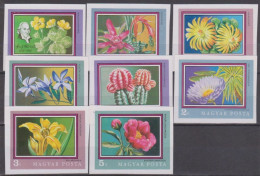 Delcampe - Hungary 1971 Mi.No. 2695B - 2702B (35,00 €) MNH ** Ungarn Botanical Garden Plants Flowers Orchids, Cactus 7v - Ungebraucht