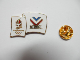 Delcampe - Beau Pin's En EGF , JO Jeux Olympiques Albertville 92 , Méribel , Signé COJO 1991 - Olympic Games