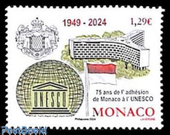 Delcampe - Monaco 2024 75 Years UNESCO 1v, Mint NH, History - Unesco - Neufs