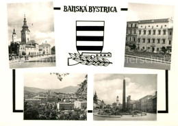 Delcampe - Banska Bystrica Teilansichten Kirche Stadtpanorama Denkmal Wappen - Slovaquie