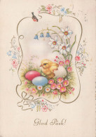 Delcampe - EASTER CHICKEN EGG Vintage Postcard CPSM #PBO996 - Ostern