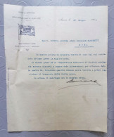 Delcampe - DOCUMENTO SOCIETA' VENEZIANA NAVIGAZIONE A VAPORE ANCONA ANNO 1914 - Colecciones