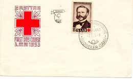 Delcampe - SAAR.1953. YT N°320. "HENRI DUNANT".. CROIX-ROUGE.  FDC - Henry Dunant