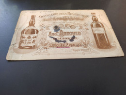 Delcampe - 280826 - BUVARD PUBLICITE - Distillerie De La Révérande Absinthe AUGte ARNOULD Bourgoin - Werbung