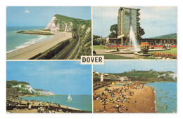 Delcampe - Dover, Shakespeare Cliff, The Dover Stage Et La Plage, CPA, Royaume-Uni - Dover