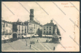 Delcampe - Vercelli Città PIEGA Cartolina ZT6506 - Vercelli
