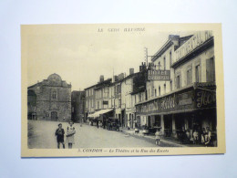 Delcampe - PAT - 4630  CONDOM  (Gers)  :  Le Théâtre Et La Rue Des ESCOTS   XXX - Condom