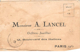 Delcampe - 75002 - N°89541 - PARIS - Orfèvre Joaillier, Mr A. Lancel - Boulevard Des Italiens - Carte Double, Vendue En L'état - Paris (02)