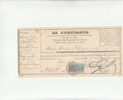 Delcampe - 01-A.Bodoy...Compagnie D'Assurances Contre L'Incendie La Confiance...Belley....Ain.....1921 - Banco & Caja De Ahorros