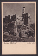 Delcampe - Vintage Postcard 1920s Jerusalem The Citadel Tower Of David Israel Holy Land - Israele