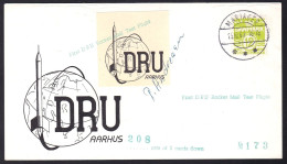 Delcampe - DENMARK Rocket Mail 1962 Mariager Card EZ 1C1 $ 25 - Errors, Freaks & Oddities (EFO)