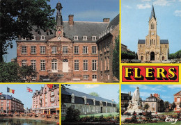 Delcampe - 61 FLERS LE CHATEAU L EGLISE SAINT JEAN LE ROND POINT DES CI - Flers