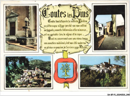 Delcampe - BA-BFP1-0275-06 - CONTES-LES-PINS - Multi-vues - Contes