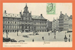 Delcampe - A442 / 441 ANVERS Hotel De Ville Et Maison Charles Quint ( Timbre ) - Non Classés