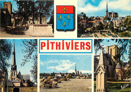 Delcampe - Carte Postale - 45 - Pithiviers - Multivues - Blasons - CPM - Voir Scans Recto-Verso - Poscard - Carta Postal -  Postkar - Pithiviers