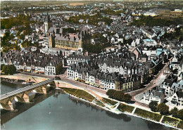 Delcampe - Carte Postale - 45 - Gien - Vue Générale Aérienne - La Loire - Carte Dentelée - CPSM Grand Format - Voir Scans Recto-Ver - Gien
