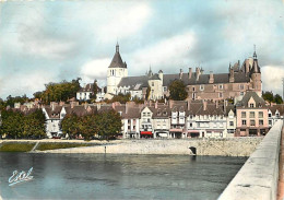 Delcampe - Carte Postale - 45 - Gien - Vue Générale - La Loire - Carte Dentelée - CPSM Grand Format - Voir Scans Recto-Verso - Posc - Gien
