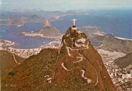 Delcampe - Carte Postale - Brésil - Rio De Janeiro - Vista Aérea Cristo Redentor Parque Nacional Da Tijuca - CPM - Voir Scans Recto - Rio De Janeiro